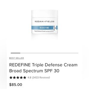 - REDEFINE Triple Defense Cream Broad Spectrum SPF 30